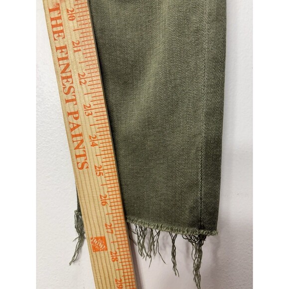 Hudson Krista Olive Distressed Ankle Skinny Jeans Frayed Hem Womens Denim Sz 27 - Picture 9 of 16